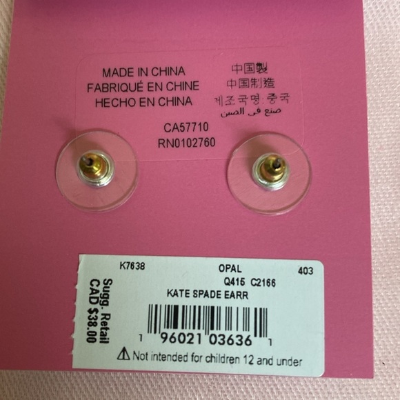 New! Gorgeous Kate Spade Sparkly Earrings - Picture 6 of 6